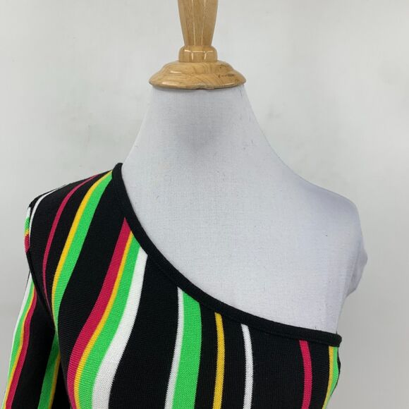 Fashion Nova Finding The One Shoulder Sweater Womens XS Extra Small Puff Sleeve - Picture 3 of 13